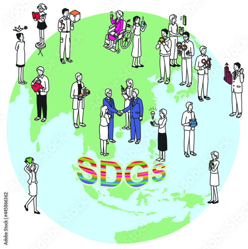 
SDGsに取り組む人々