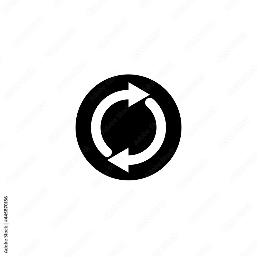 Rotation arrows icon. Vector Illustration for mobile concept and web design. Rotation arrows icon. Vector Illustration for mobile concept and web design.