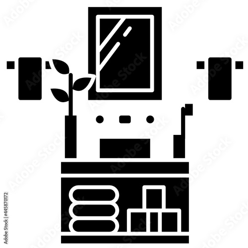 washbasin solid icon