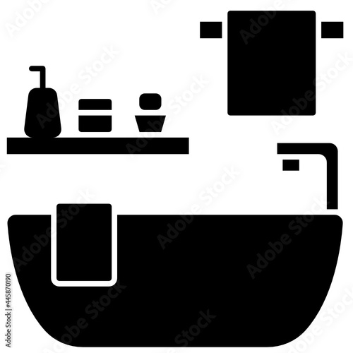 bath solid icon