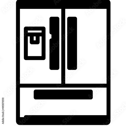 fridge solid line icon