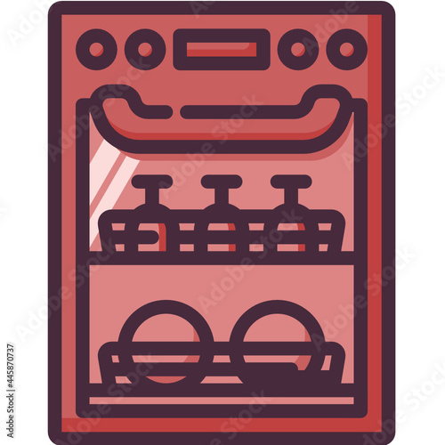 dishwasher Two Tone icon