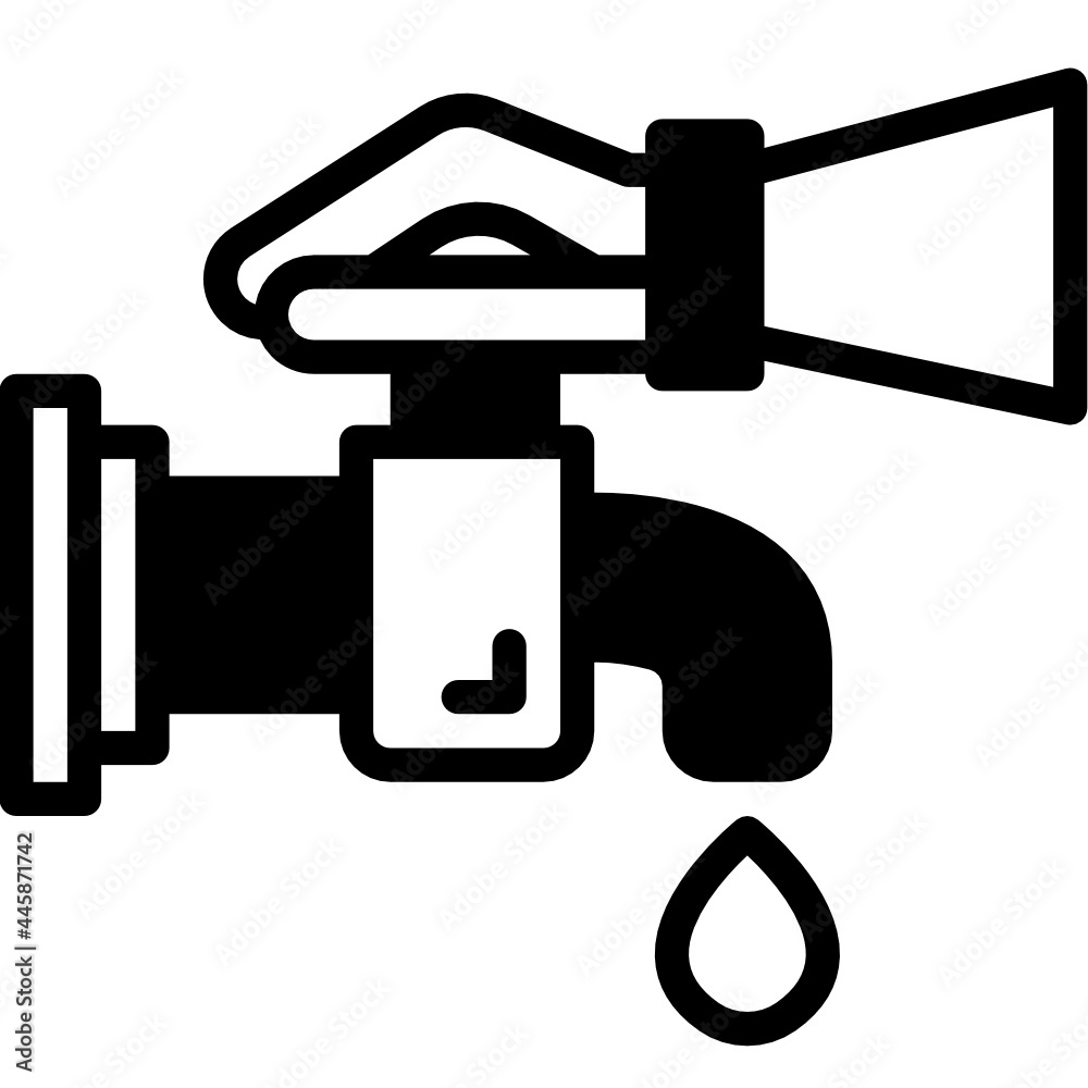 save water solid line icon save water solid line icon
