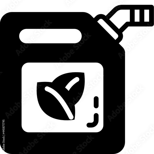 biofuel solid line icon
