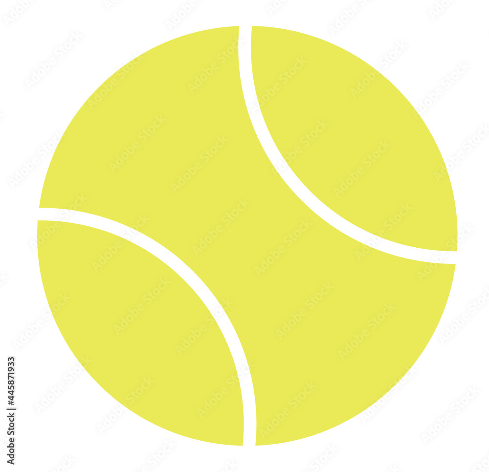 A tennis ball