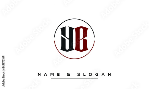 YB,  BY,  Y,  B  Abstract Letters Logo Monogram