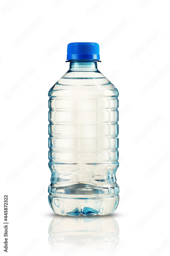 small bottle with mineral water small bottle with mineral water