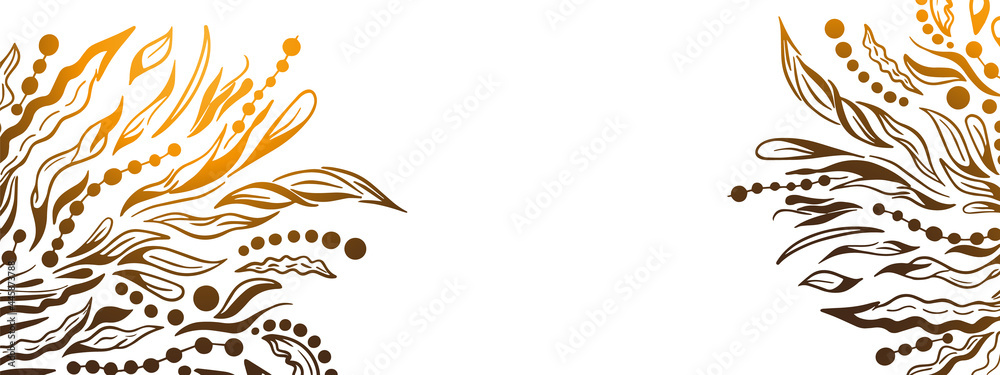 Fototapeta premium Abstract pattern frame on banner. Good for tshirt prints and souvenirs and greeting cards.