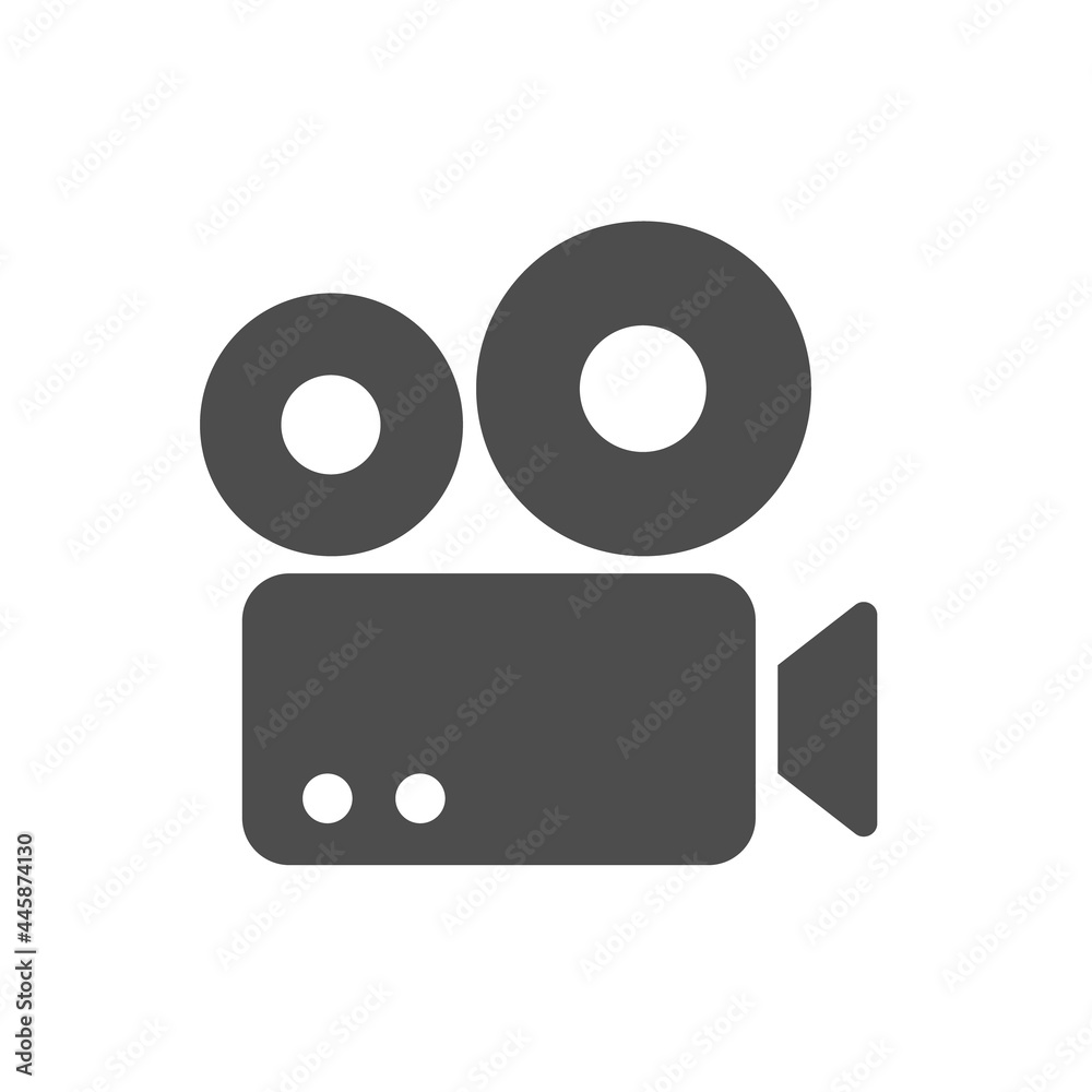 video camera silhouette vector icon isolated on white background. camcorder icon for web, mobile apps, ui design and print polygraphy video camera silhouette vector icon isolated on white background. camcorder icon for web, mobile apps, ui design and print polygraphy