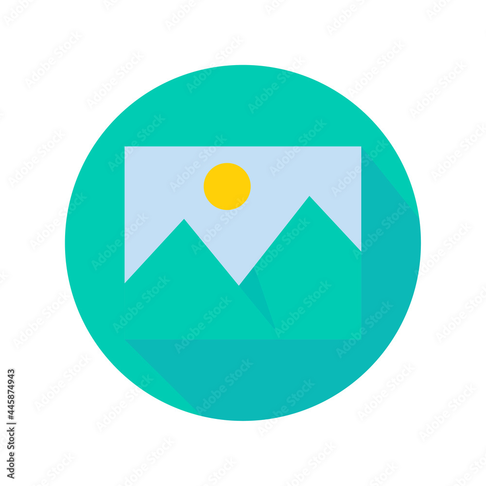 Image vector. Simple mountain landscape photo. Adding photos to the album. Image vector. Simple mountain landscape photo. Adding photos to the album.