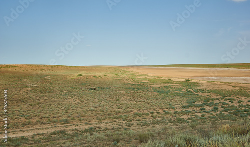 Photos The landscape of steppe Kalmyk,