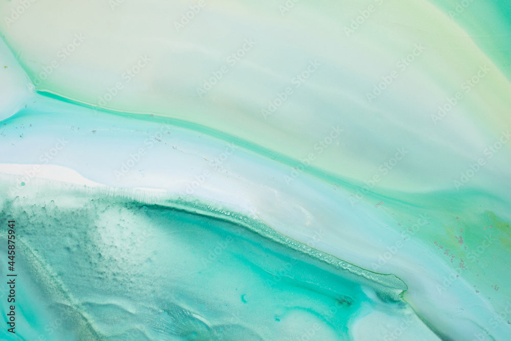 Acrylic abstract paint. Closeup of the painting. Colorful abstract painting background. Highly-textured oil paint. High quality details.