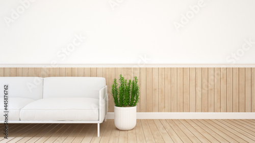 Living area for office design or coffee shop design. Waiting area design for spa bussiness or lobby hotel. 3D Illustration