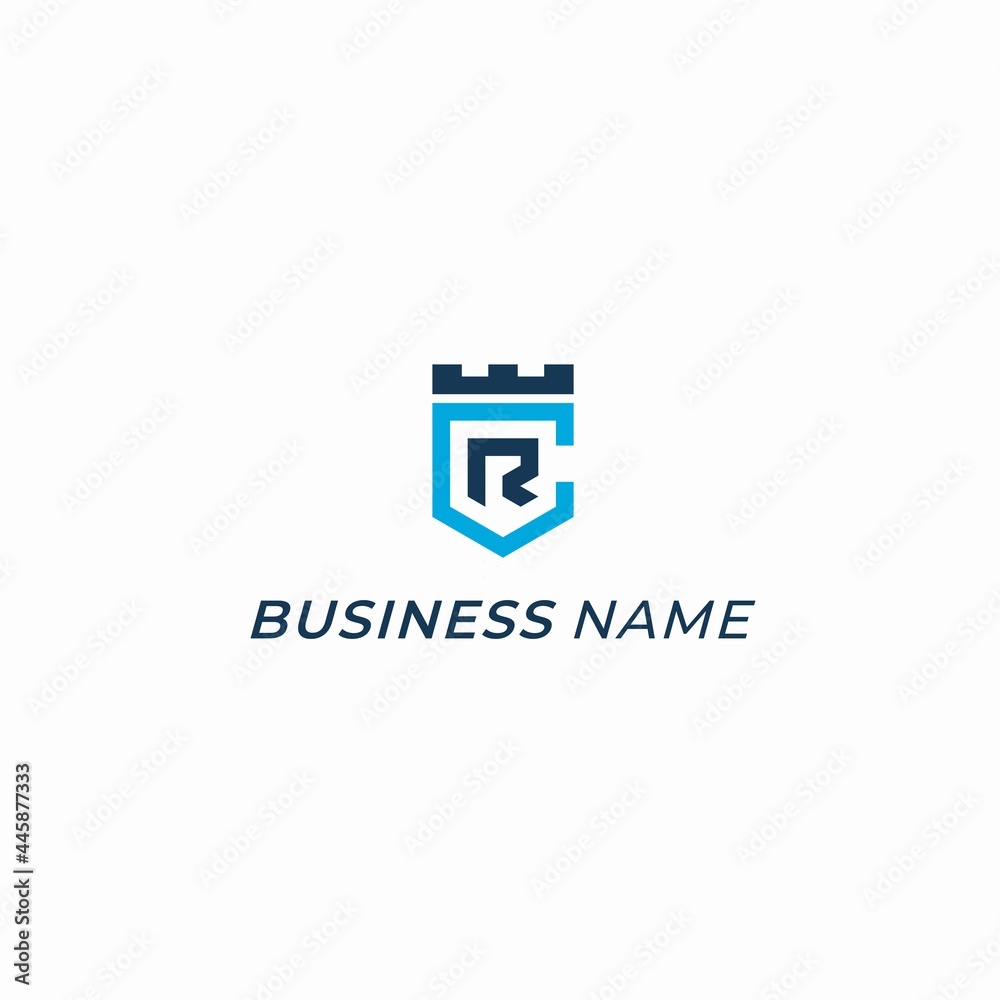 logo design letter C and R logo design letter C and R