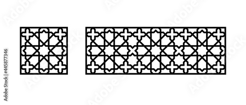 Islamic pattern for laser cutting