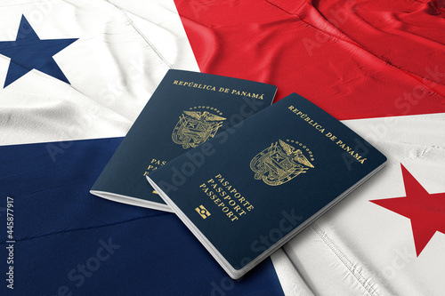 A Panamanian passport is the passport issued to citizens of Panama to facilitate international travel ,Passport on the flag of Panama 