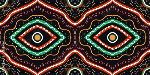 Stunning geometric background.contemporary tribal style seamless pattern.pattern ethnic graphic design print.Henna Mandala.Tribal African Inspired Pattern.carpet,wallpaper,wrapping,embroidery sty