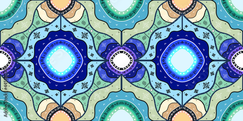 Stunning geometric background.contemporary tribal style seamless pattern.pattern ethnic graphic design print.Henna Mandala.Tribal African Inspired Pattern.carpet,wallpaper,wrapping,embroidery sty