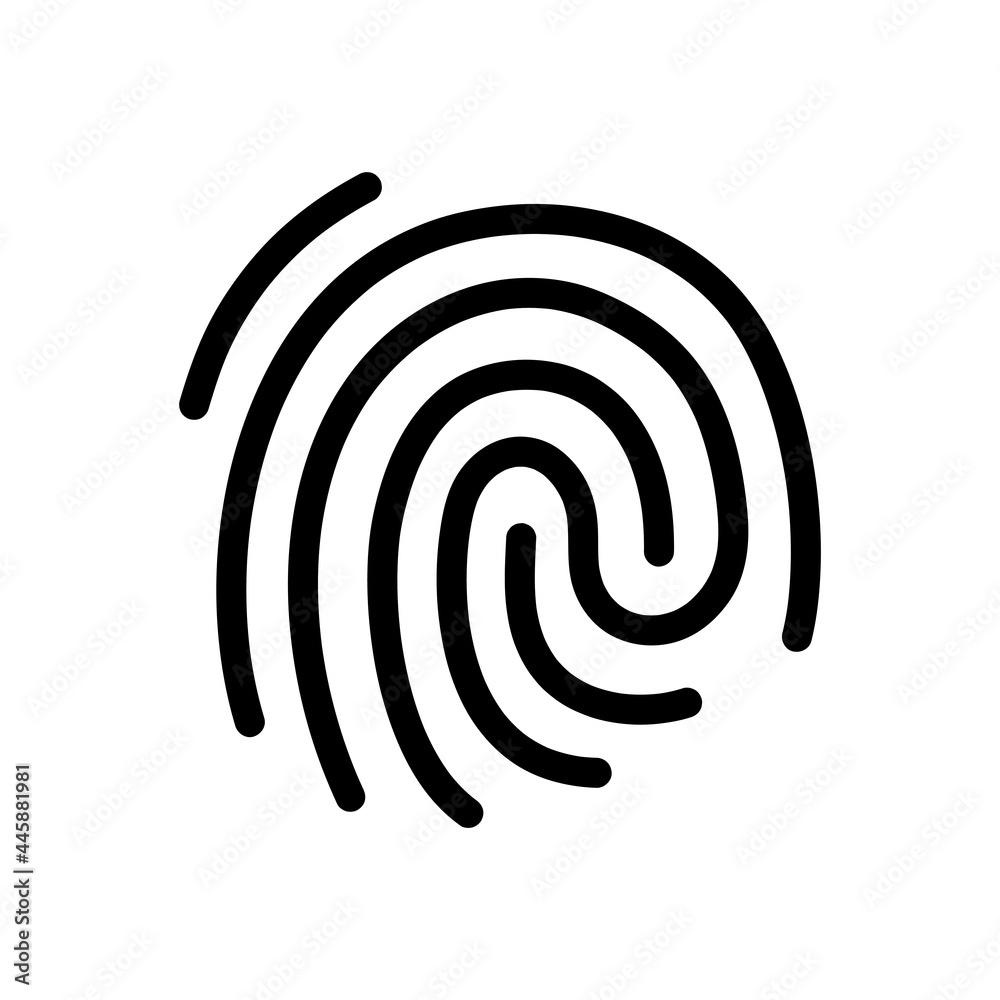 Fingerprint Scan Icons stock illustration Fingerprint Scan Icons stock illustration