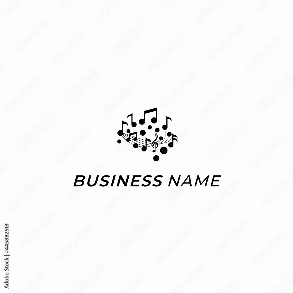 logo design music note and brain logo design music note and brain