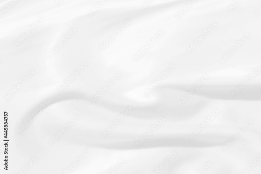 Clean woven soft fabric white abstract smooth curve shape decorative fashion textile background