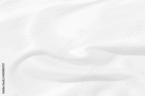Clean woven soft fabric white abstract smooth curve shape decorative fashion textile background