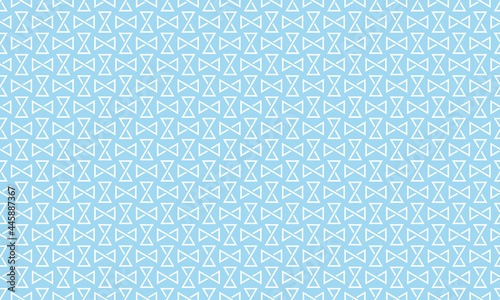 Seamless white hourglass vector on a light blue background
