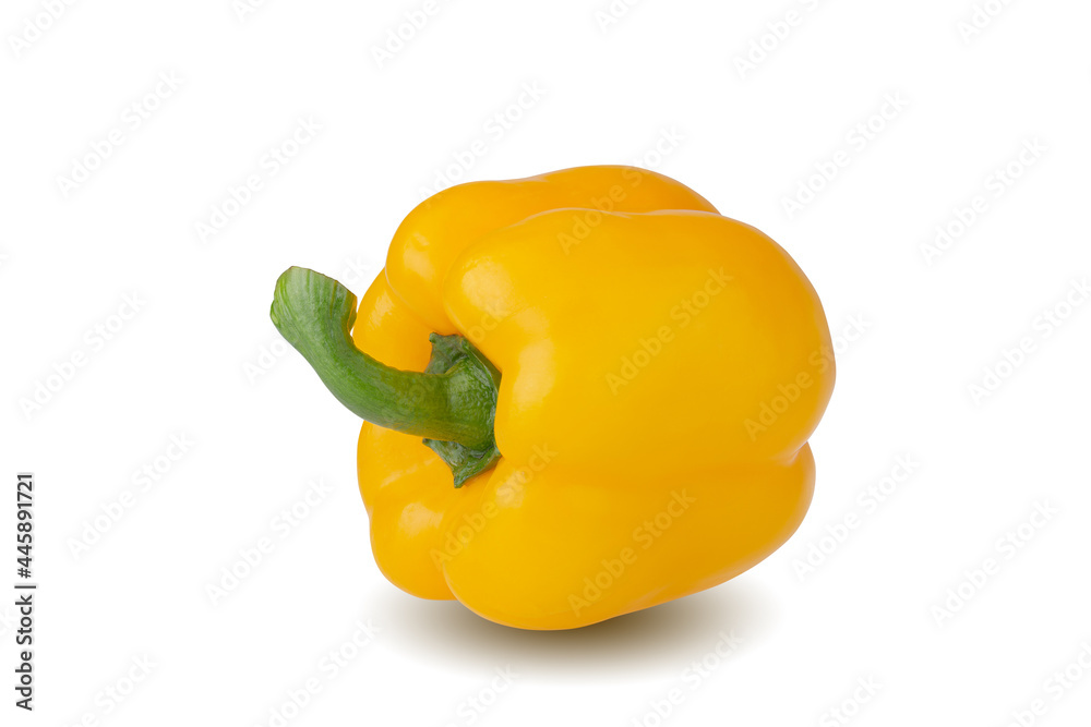 Yellow Bell Pepper isolated on a white background Yellow Bell Pepper isolated on a white background