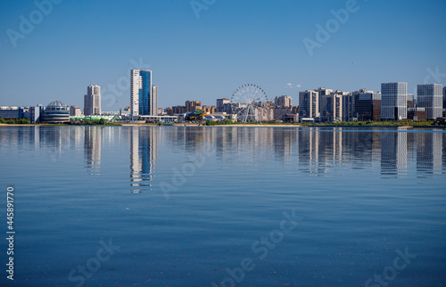 Russian city Kazan on a sunny summer day