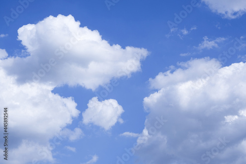 abstract white  cloud flufy shape on blue sky background. beauty high natural in summer season.