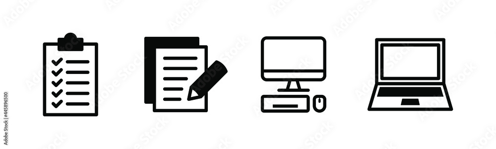 Vector graphic of office work icon collection