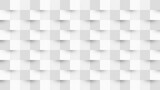 white wall of many consecutive three-dimensional blocks