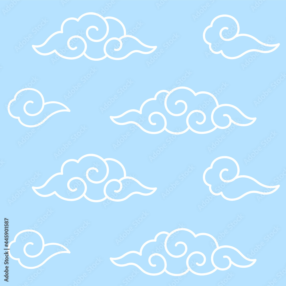 Traditional Chinese cloud pattern Traditional Chinese cloud pattern