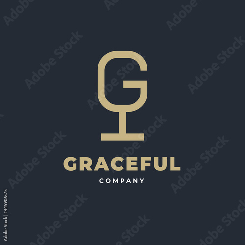 Elegant, premium, luxury letter G vector logo design