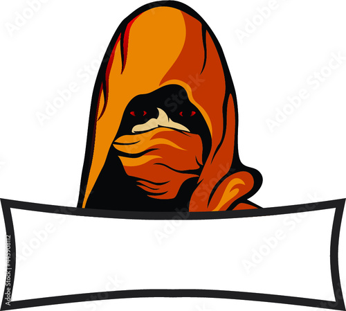 template assassin gaming mascot vector ready to use