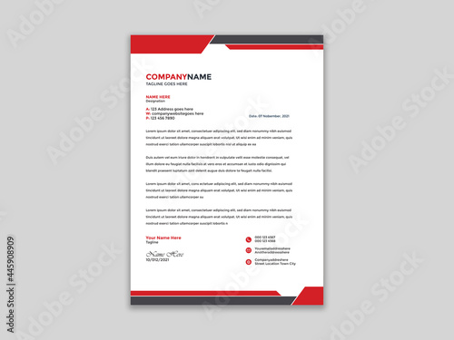 Professional Business Letterhead Design, Modern letterhead template