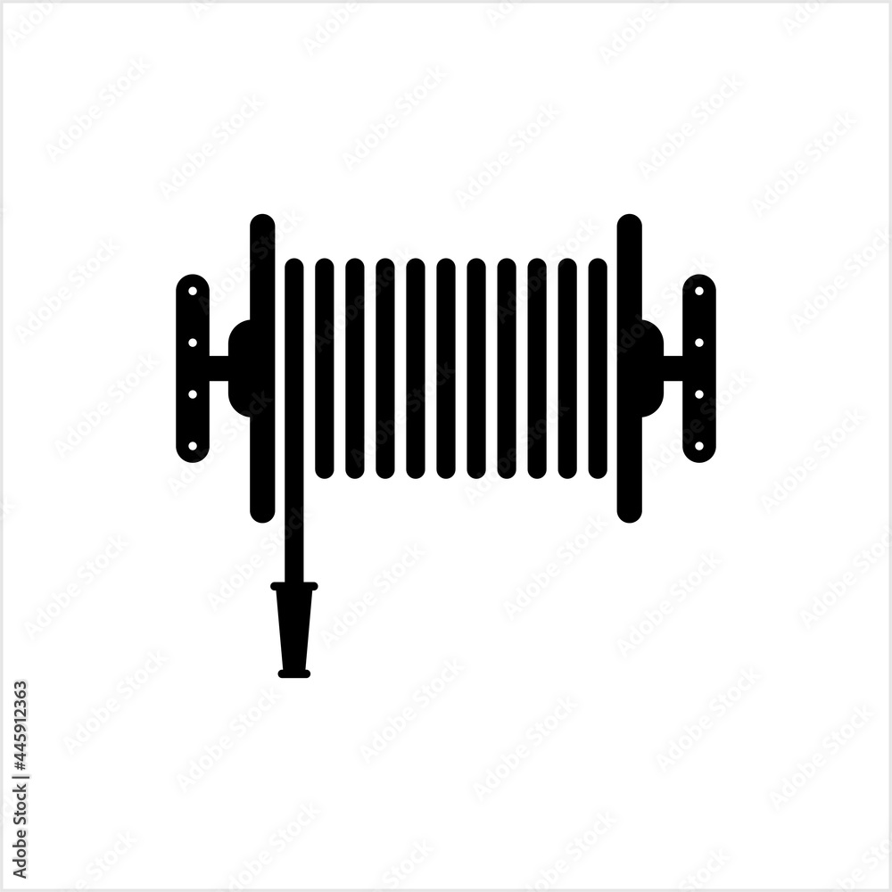 Water Hose Icon, Water Hose With Nozzle Icon Water Hose Icon, Water Hose With Nozzle Icon