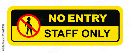No entry sign on black background