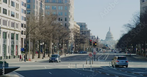 Every Day Life And The US Capitol Building In Washington DC 