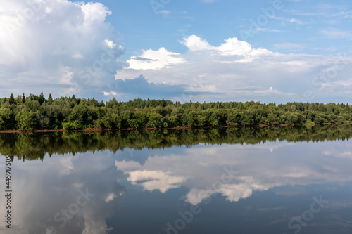 Clouds over the river