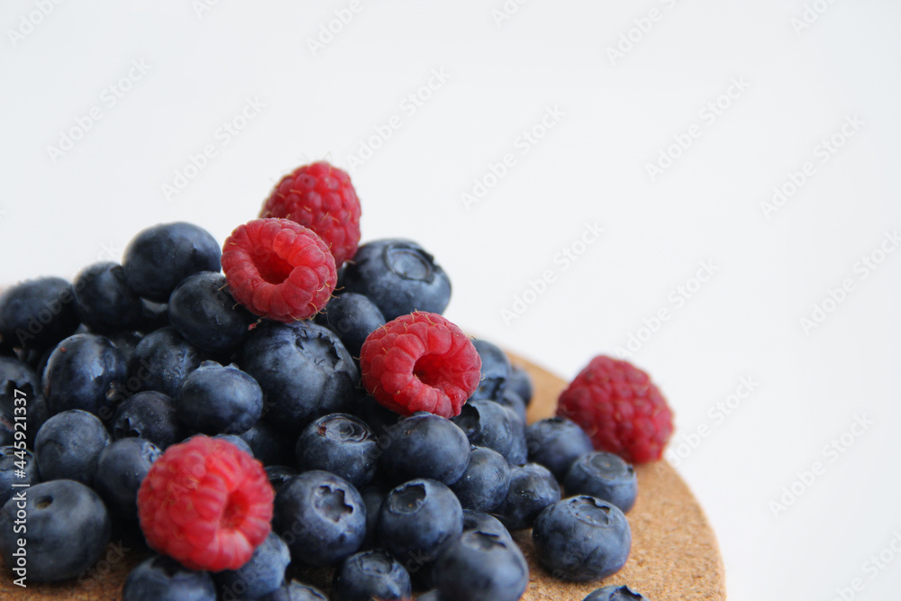 blueberries and raspberries blueberries and raspberries