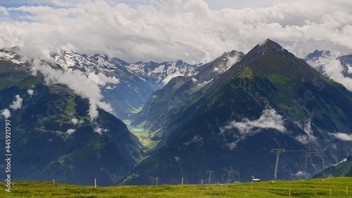 Valley in the Alps, stilluptal photo