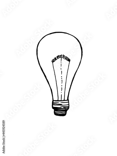 light bulb isolated on white