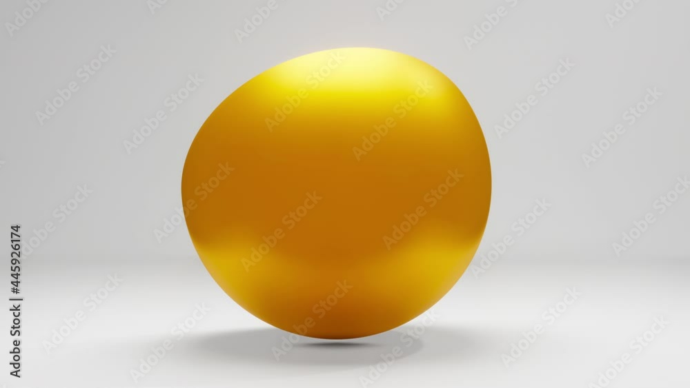 3D motion graphic animation of rotating golden bowls containing a silver core. 3D motion graphic animation of rotating golden bowls containing a silver core.