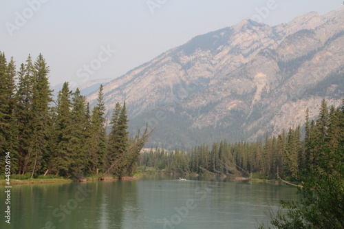 Haze Down The River  Banff National Park  Alberta