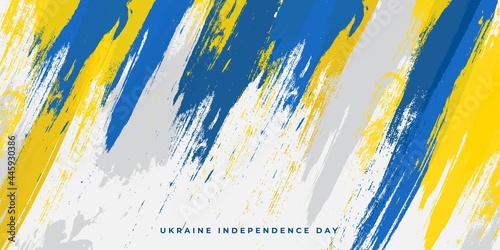 Blue and yellow grunge background for Ukraine independence day design.