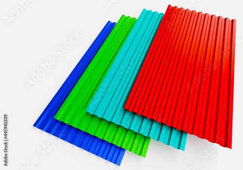 Roof panels top view. Profi...