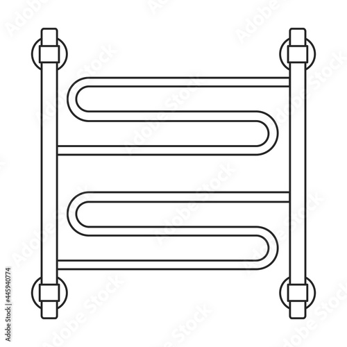 Heater vector outline icon. Vector illustration boiler on white background. Isolated outline illustration icon of heater .
