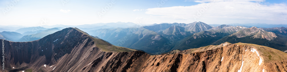 Aerial Drone Photo - Beautiful Colorado Rocky Mountains. Front Range