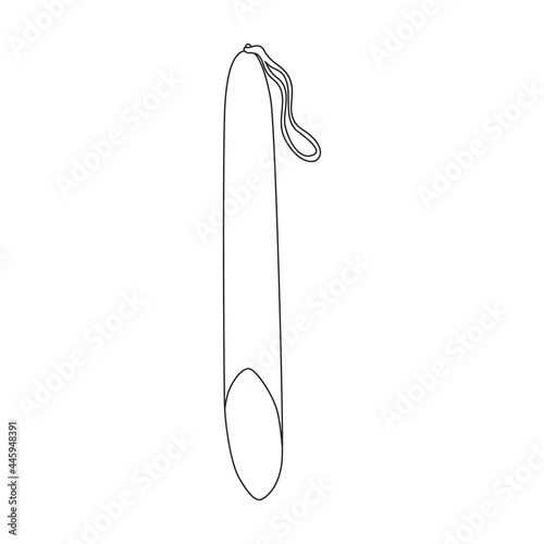 Sausage vector outline icon. Vector illustration meat on white background. Isolated outline illustration icon of sausage, .